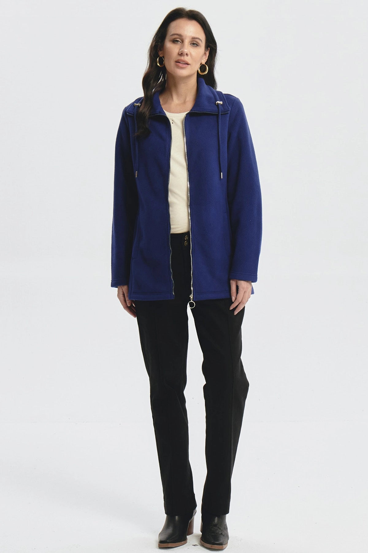 Polar Mujer Básico Azul