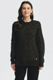 Sweater Mujer Calado Negro