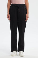 Pantalón Buzo Mujer Clásico Flare Negro