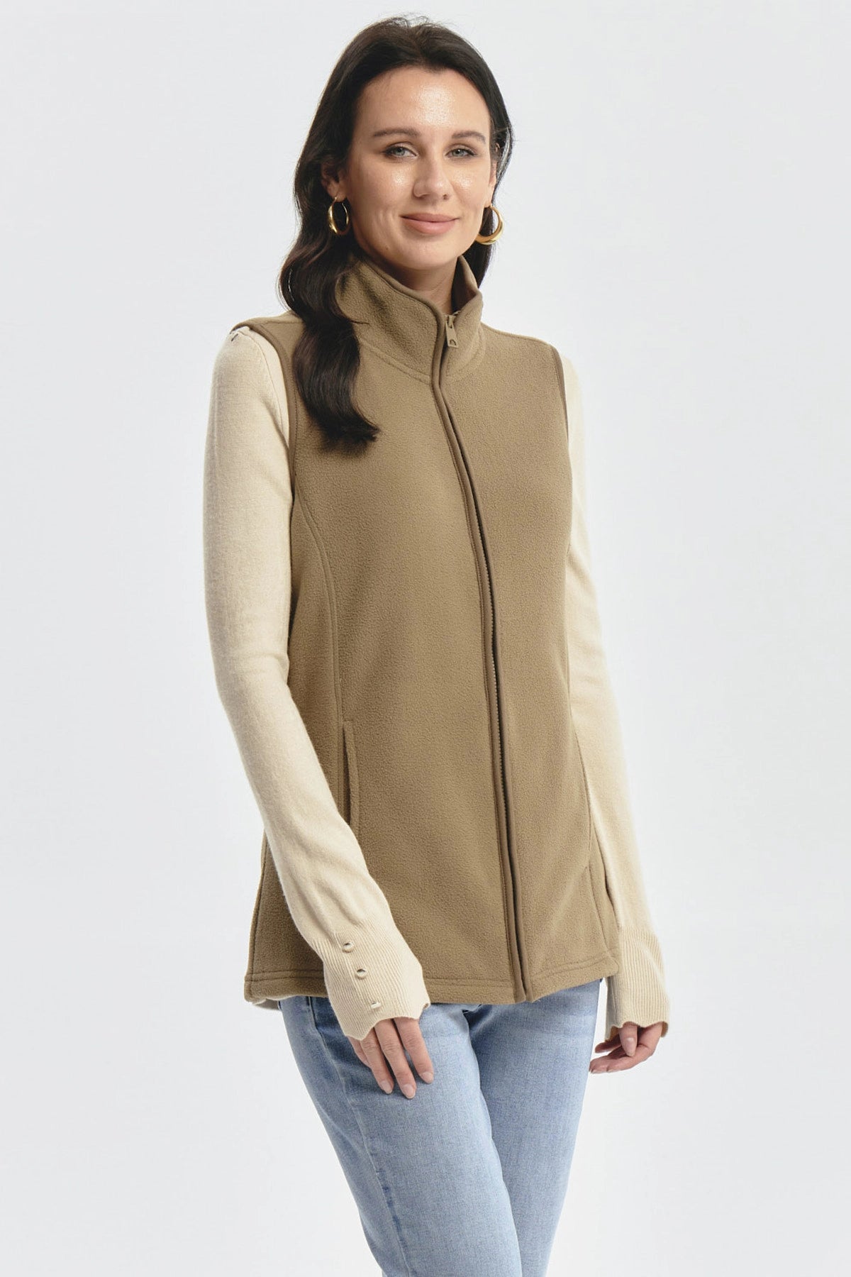 Polar Mujer Básico Verde