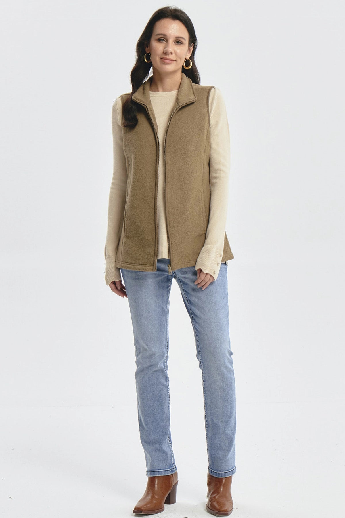 Polar Mujer Básico Verde
