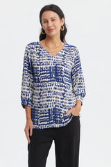 Blusa Mujer Crep Lisa Crudo
