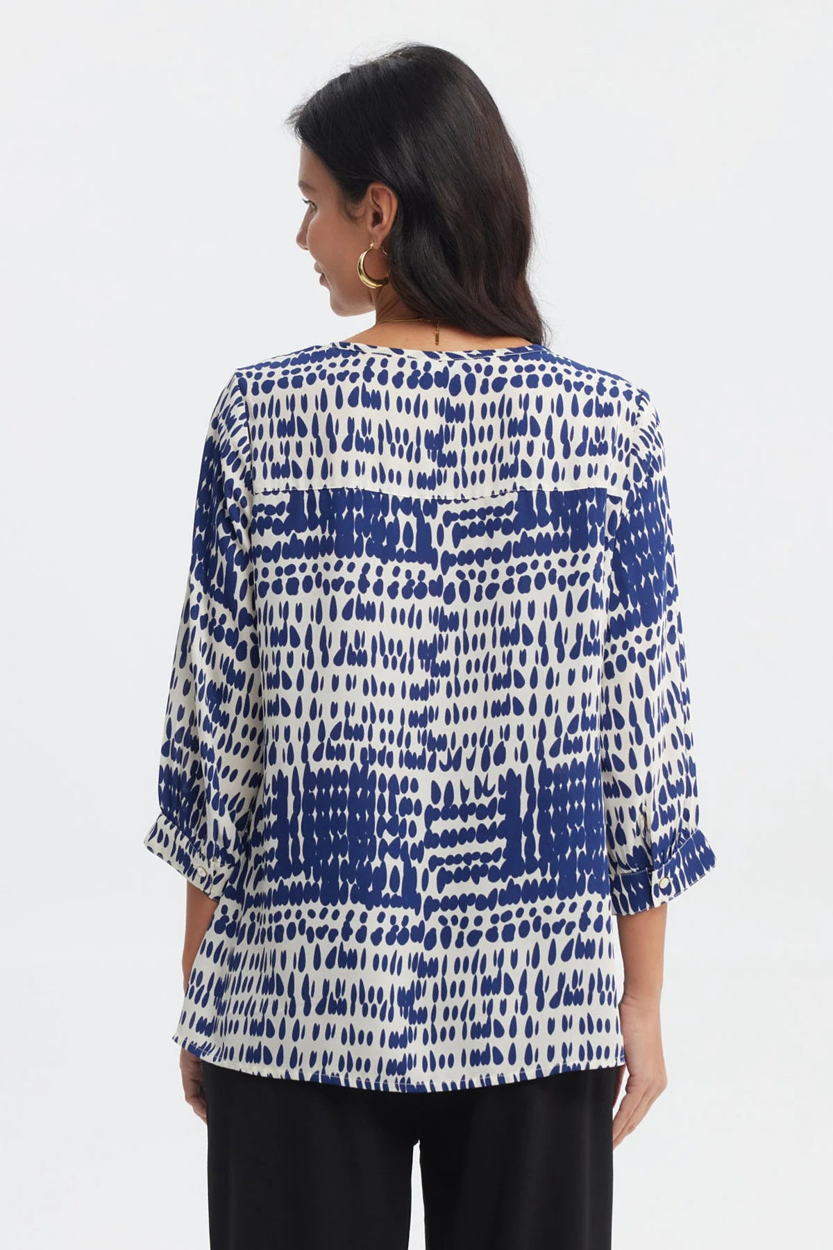 Blusa Mujer Crep Lisa Crudo