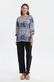 Blusa Mujer Crep Lisa Crudo
