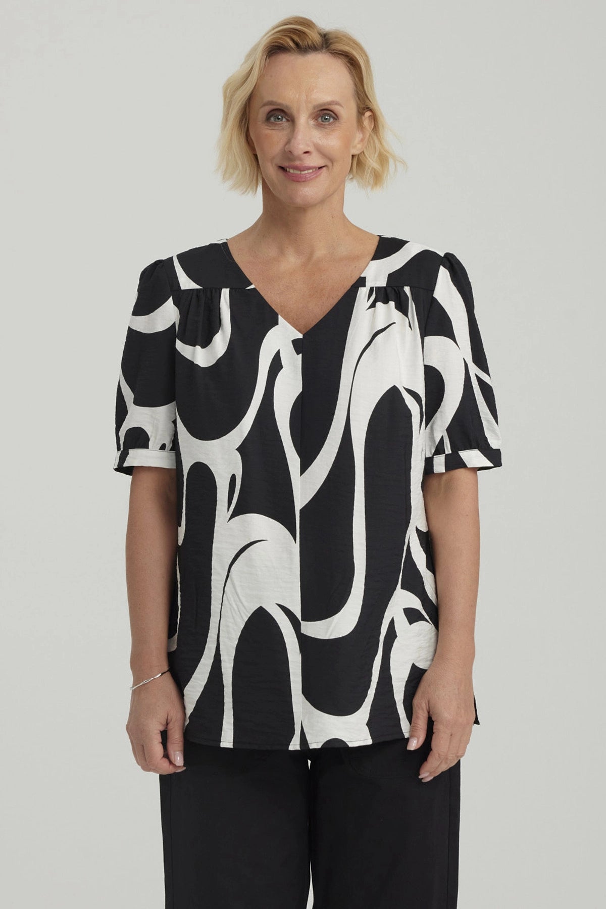 Blusa Mujer Rapport Negro