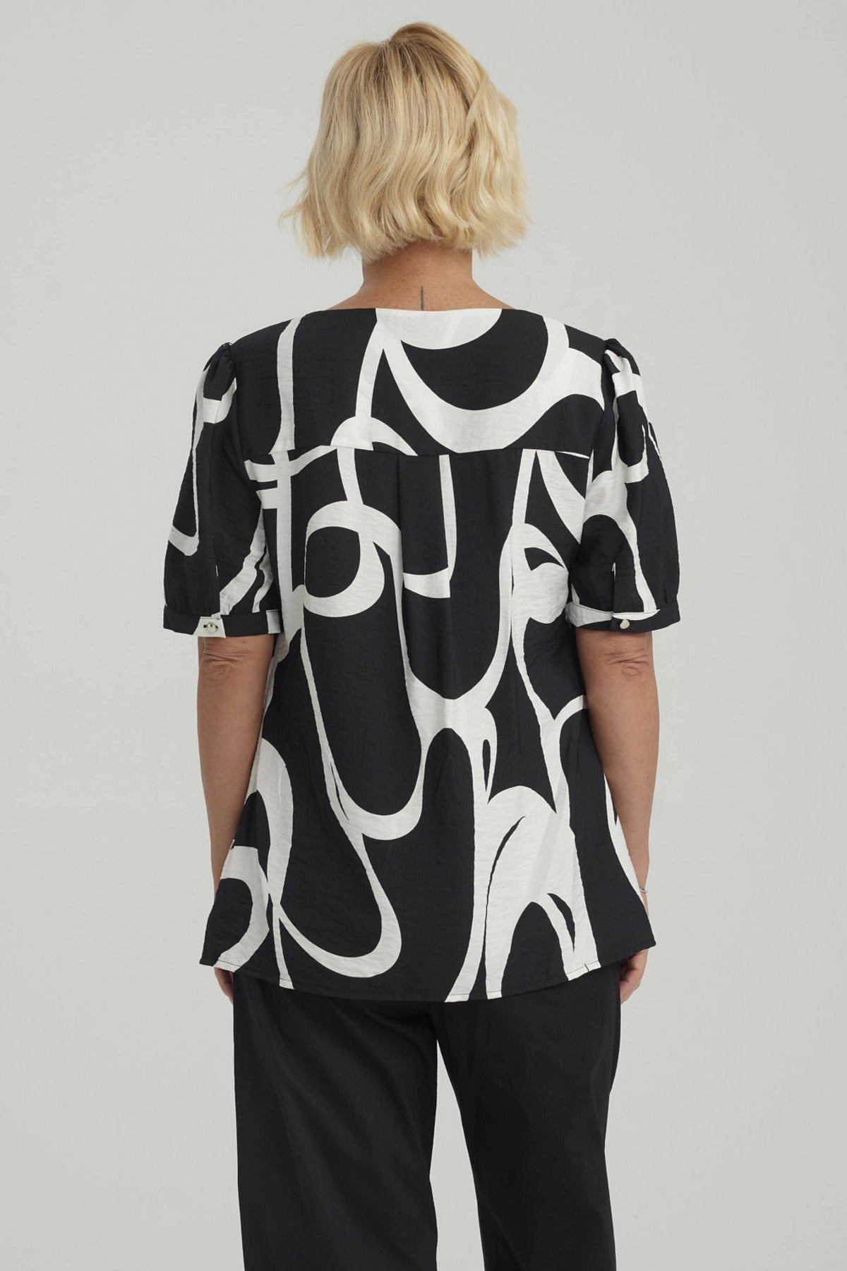 Blusa Mujer Rapport Negro