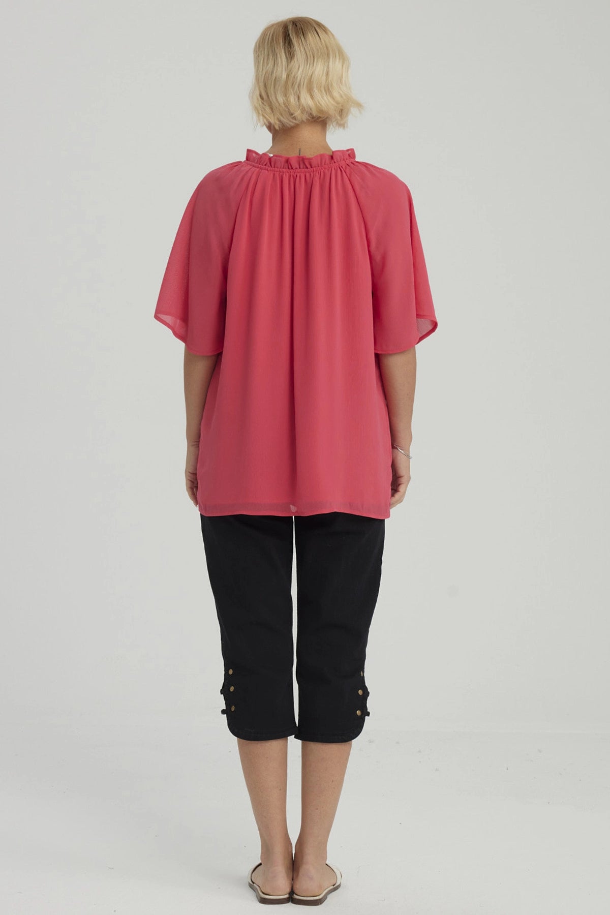 Blusa Mujer Con Cordón Fucsia