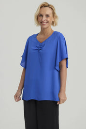 Blusa Mujer Vuelos Azulino