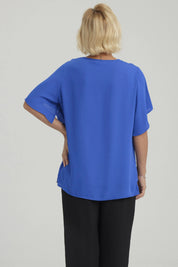 Blusa Mujer Vuelos Azulino