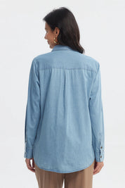 Blusa Mujer Mezclilla Azul Claro