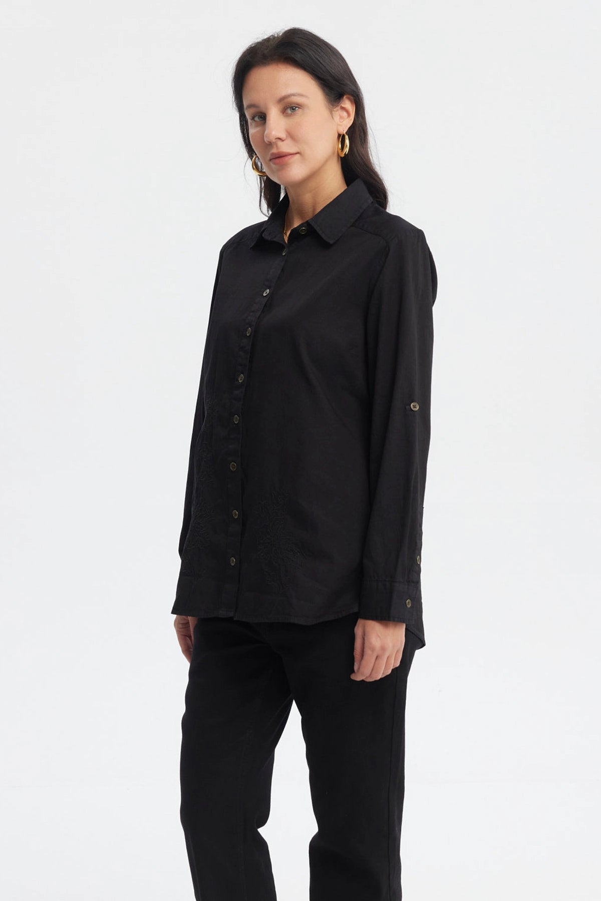Blusa Mujer Mezclilla Negro