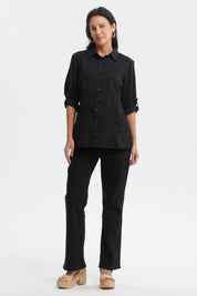 Blusa Mujer Mezclilla Negro