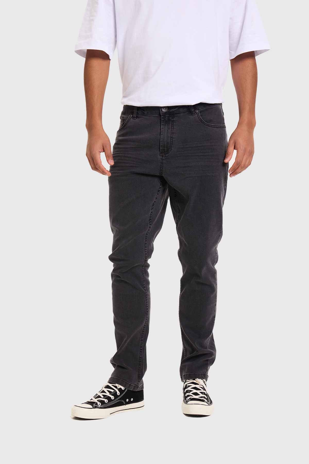 Jeans Hombre Slim Gris