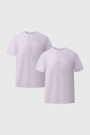 Camiseta blanca para hombre en pack de dos lisa de corte clásico y cuello redondo ideal para cualquier ocasión casual