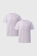 Camiseta blanca para hombre en pack de dos lisa de corte clásico y cuello redondo ideal para cualquier ocasión casual