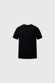 Pack de dos camisetas negras lisas para hombre con cuello redondo y manga corta diseño sencillo y versátil