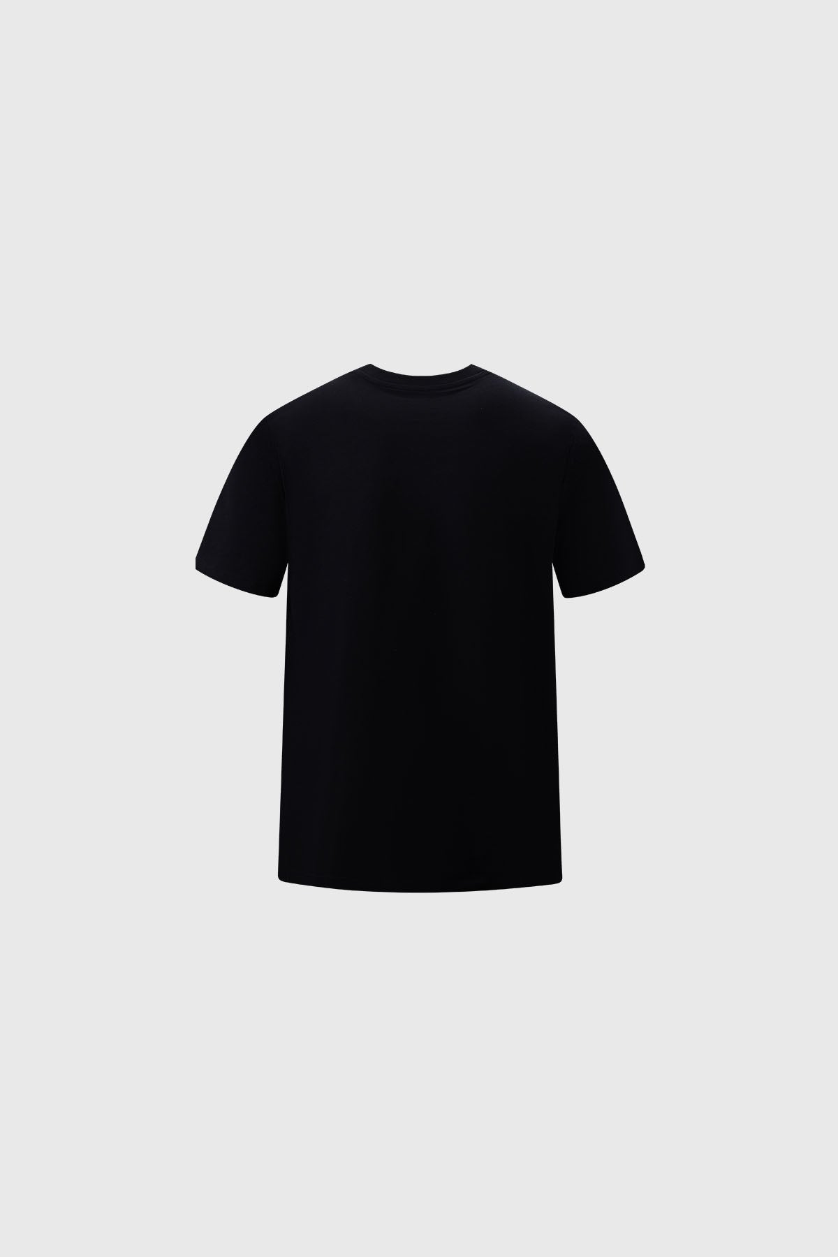 Pack de dos camisetas negras lisas para hombre con cuello redondo y manga corta diseño sencillo y versátil