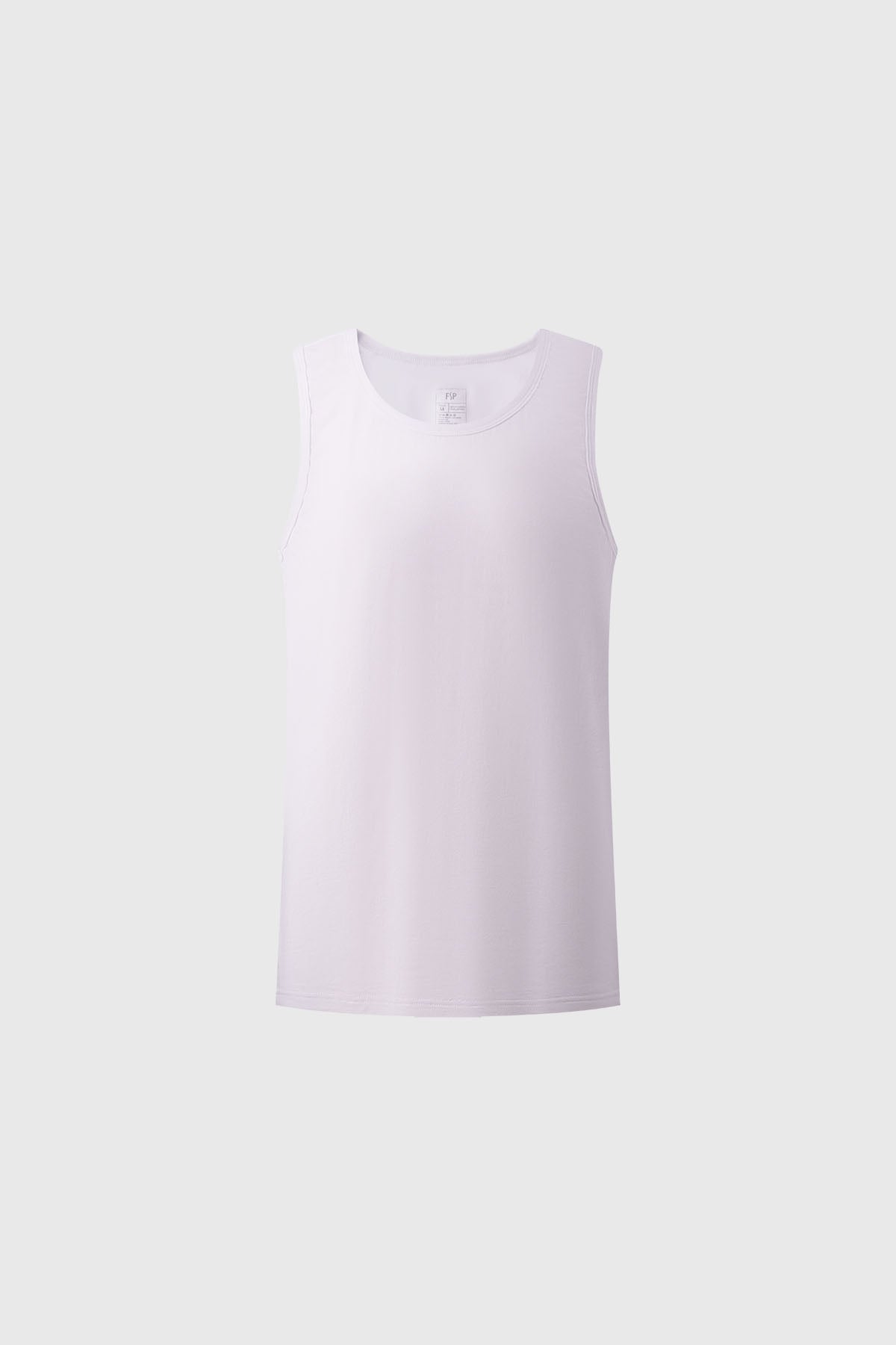 Pack de dos camisetas blancas sin mangas diseño liso para hombre corte clásico algodón y spandex