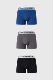 Boxer Hombre Tripack Azul
