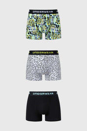 Boxer Hombre Tripack Negro