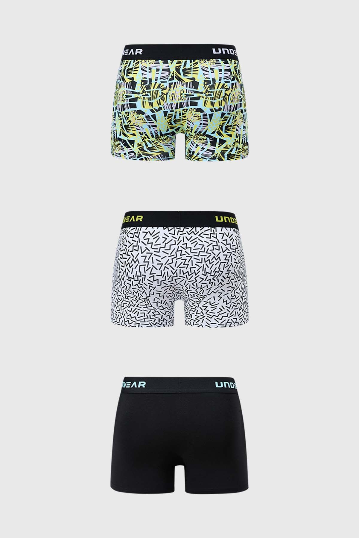 Boxer Hombre Tripack Negro
