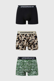 Boxer Hombre Tripack Verde
