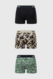 Boxer Hombre Tripack Verde