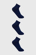Calceta Deportiva Hombre Tripack Azul Marino