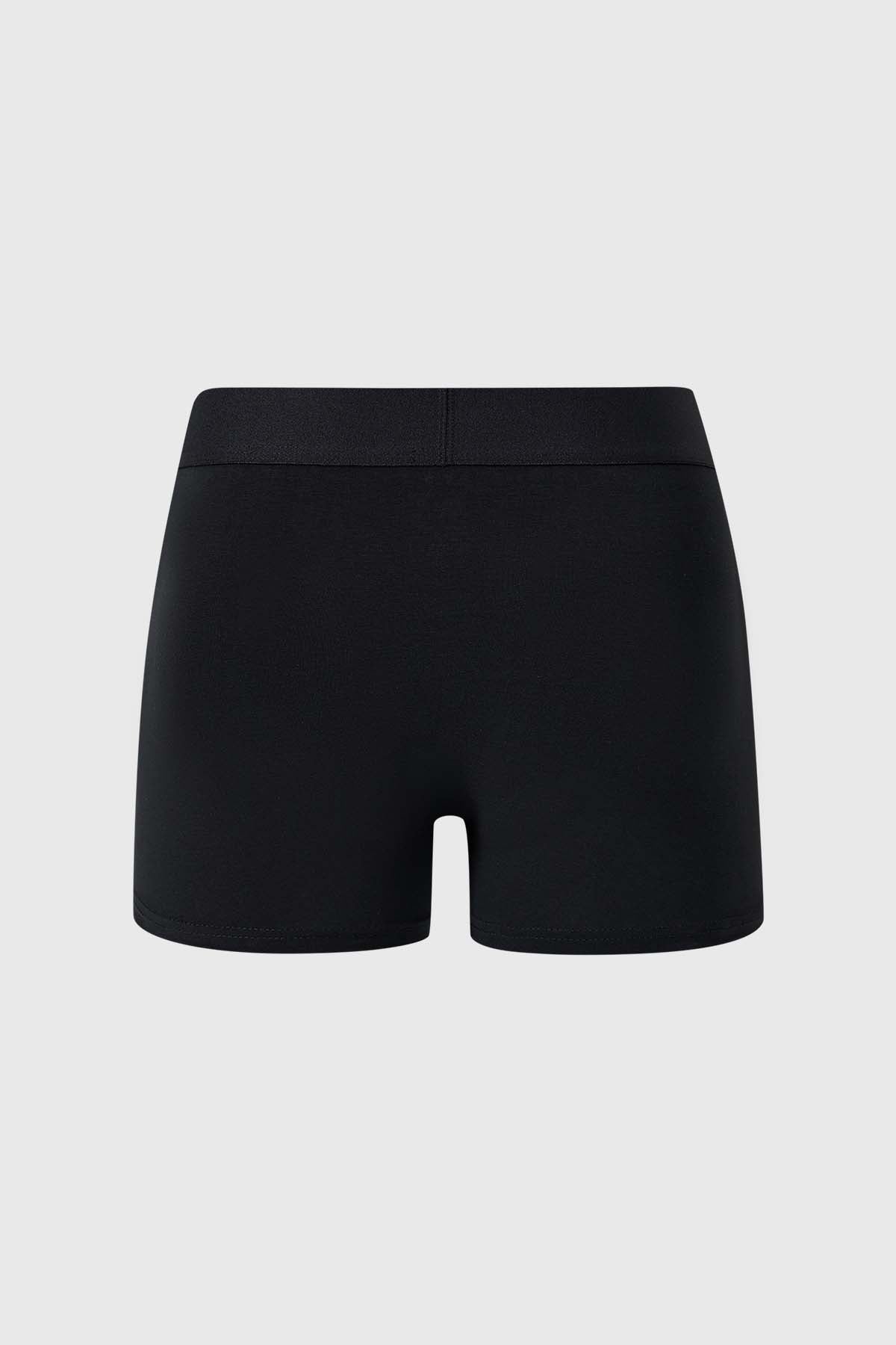 Boxer Hombre Tripack Liso Negro3
