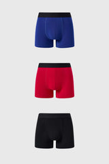 Boxer Hombre Tripack Liso Rojo