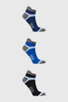 Calceta Deportiva Hombre Tripack Azul