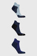 Calceta Deportiva Hombre Tripack Azul Marino