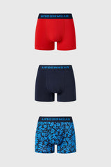 Boxer Hombre Tripack Liso Azul
