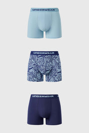 Boxer Hombre Tripack Liso Calipso