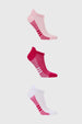 Calceta Deportiva Mujer Tripack Fucsia