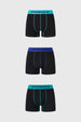 Boxer Hombre Tripack Corto Negro
