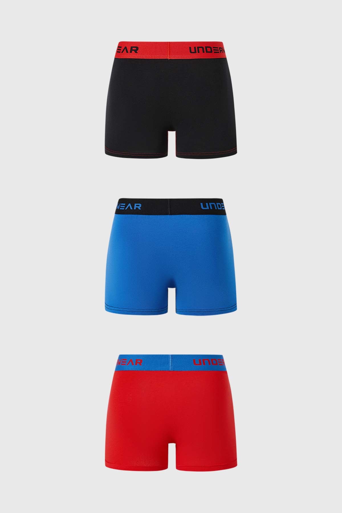 Boxer Hombre Tripack Corto Rojo