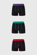 Boxer Hombre Triapack Corto Violeta