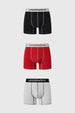 Boxer Hombre Tripack Largo Gris