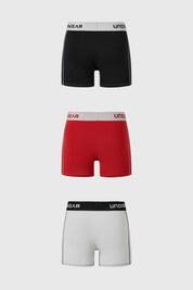 Boxer Hombre Tripack Largo Gris