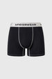 Boxer Hombre Tripack Liso Negro
