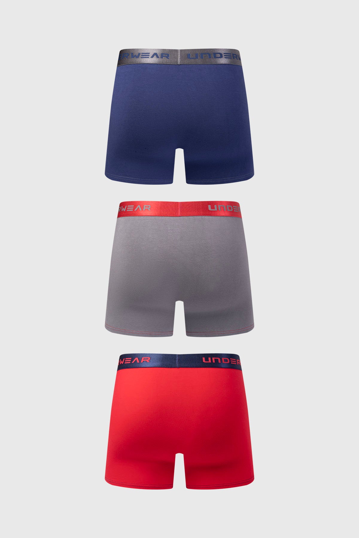 Boxer Hombre Tripack Liso Rojo