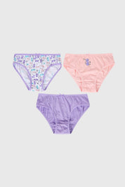Calzón Niña Tripack Print Lila