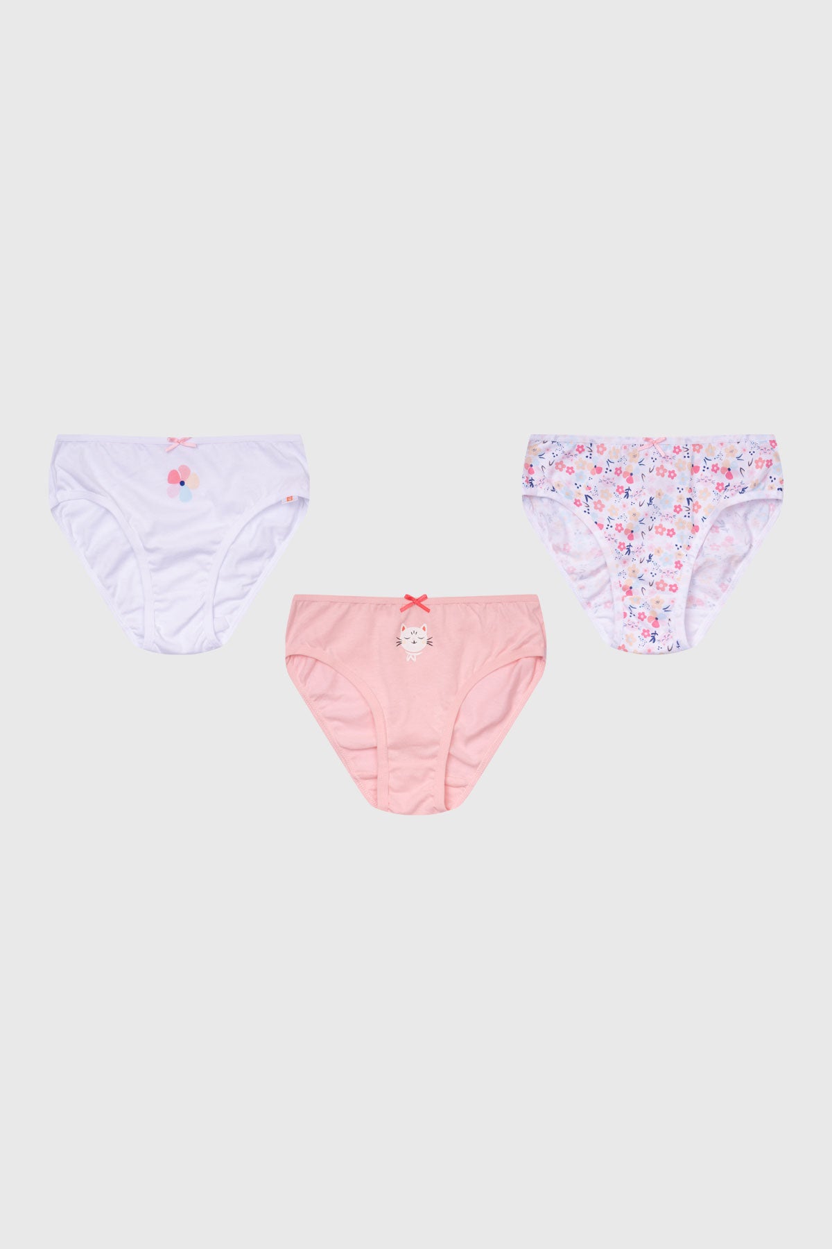 Calzón Niña Tripack Full Rapport Rosado