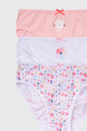 Calzón Niña Tripack Full Rapport Rosado