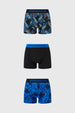 Boxer Hombre Tripack Liso Negro