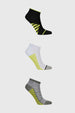 Calceta Deportiva Niño Tripack Gris