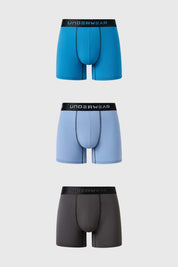 Boxer Hombre Tripack Pretina Gris Oscuro