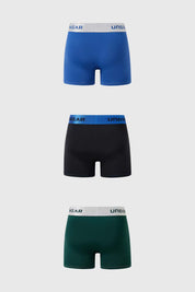Boxer Hombre Tripack Pretina Verde