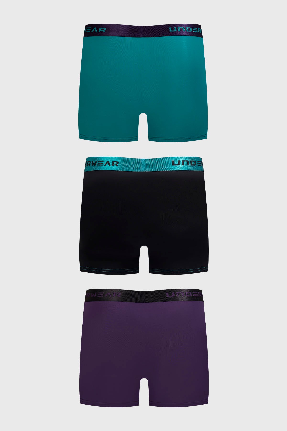 Boxer Hombre Tripack Pretina Violeta